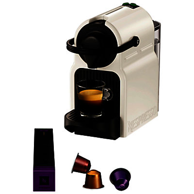 Nespresso Inissia Coffee Machine with Aeroccino by KRUPS, White Nespresso Inissia Coffee Machine with Aeroccino by KRUPS, White